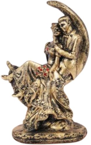 Sep Polished Polyresin Chand Couple Statue 3.5 *7 Inch For Home Decor