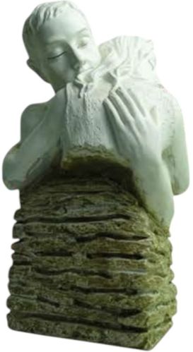 Sep Polished Polyresin Hugging Couple Statue, Color : Multicolors 6*12 Inch For Home Decor