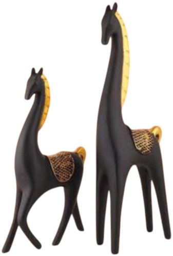 Sep Polished Polyresin Jiraf Pair Statue, Color : Multicolor For Interior Decor