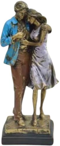Sep Polyresin Standing Couple Statue, Color : Multicolor