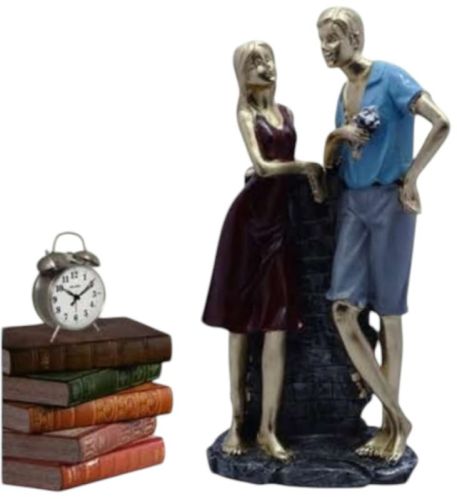 Wall Couple With Hat Statue For Gifting, Gift, Home, Office