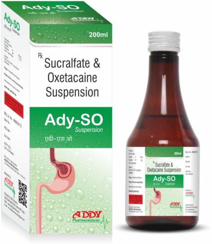 Sucralfate oxetacaine suspension, Brand Name : ADY-SO