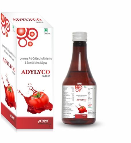 Lycopene Multivitamin Multiminerals Antioxidants Syrup, Form : Liquid