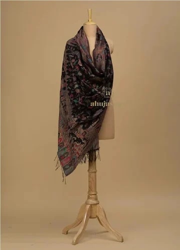 Printed Sku AS01241225 Silk Dupatta, Color : Multi Color, Technics : Handloom
