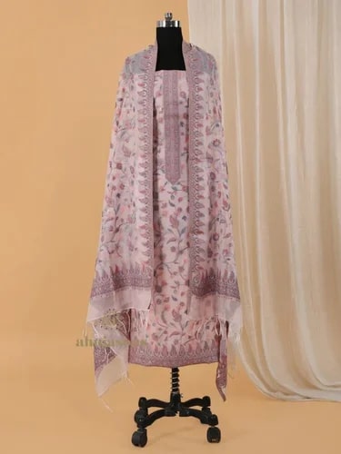 Embroidered SKU AS01847309 Cotton Silk Unstiched Suit