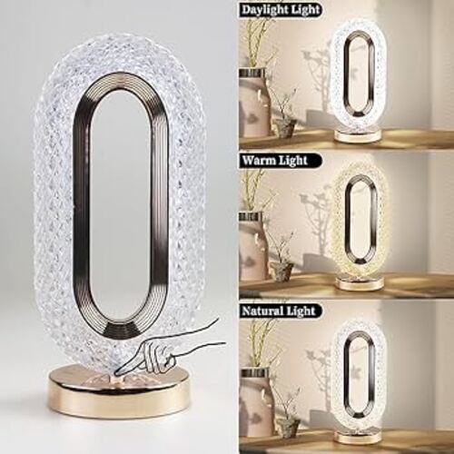 Plastic Crystal LED Night Lamp, Power Source : Electric