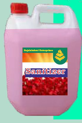 Rajalakshmi Enterprises Liquid Hand Sanitizer, Color : Pink, Packaging Type : Plastic Can, Packaging Size : 5 Litre
