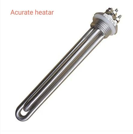 Stainless Steel 50 Hz 220V Industrial Immersion Heater, Color : Silver, Length : 9 Inch