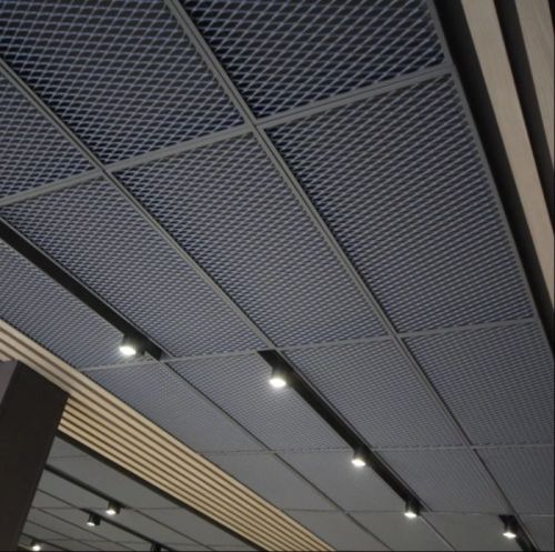 Swan Galvanised Aluminium False Ceiling Expanded Mesh, Color : Grey
