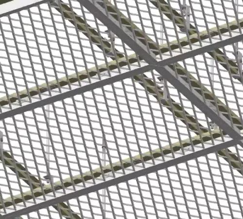 Galvanised Grating Expanded Metal, Color : Grey