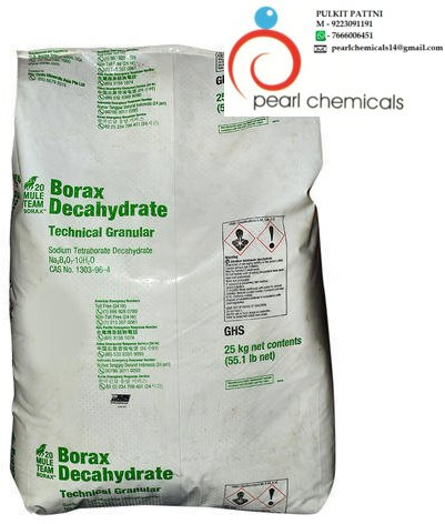 Borax, Form : Powder, Packaging Type : HDPE Bag, Purity % : 99%