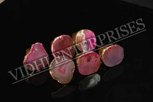 Agate Napkin Ring, Color : Natural For Hotel