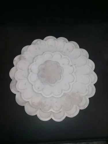 White Marble Urli Serving Tray 6, 9, 10 Inch