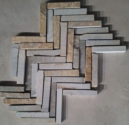 1.5x9 Inch Cobble Stones, Shape : Rectangle For Flooring