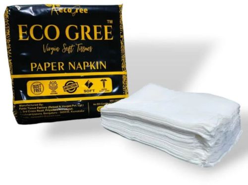 Eco Gree Plain Paper Napkin, Color : White