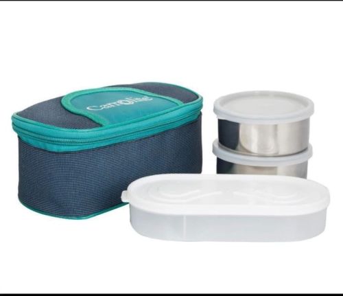 Plain Insulated Tiffin Box Multisize For Packing Food