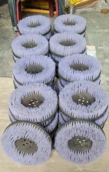 Disc Brush Customized, Frame Material : Plastic, Bristle Material : Nylon