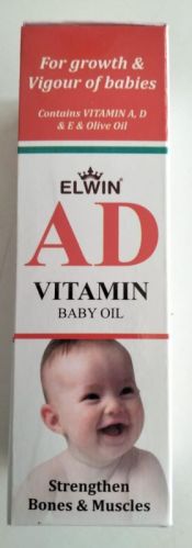 Ad Baby Oil, Color : Light Yellow, Red, Packaging Size : 100ml, Age Group : 0-3months, 3-5months