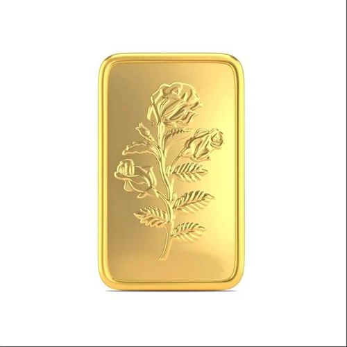 24 Carats Recatngular 100gm Gold Bar, Color : Golden for Making Jewellerys