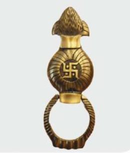 Polished Brass Kalash Door Knocker, Color : Golden