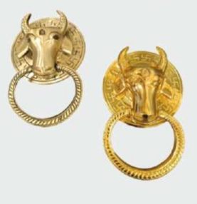 Polished Brass Nandi Door Knocker, Color : Golden