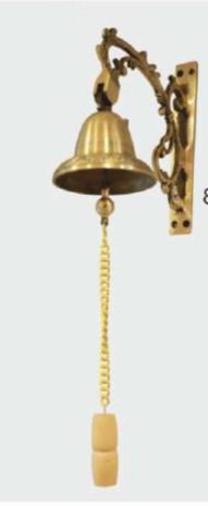 Polished Tree Brass Bell, Color : Golden