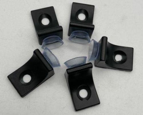 Metal Plain Matt Black Shelf Button Standard