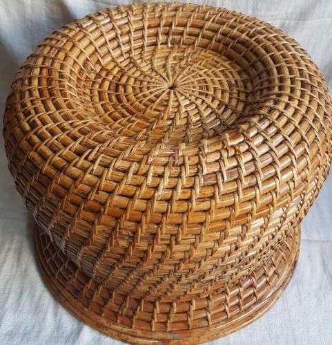 Cane Handmade Stool, Color : Light Brown For Home, Dhaba