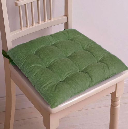 Plain Cotton Chair Pads 16x16inch
