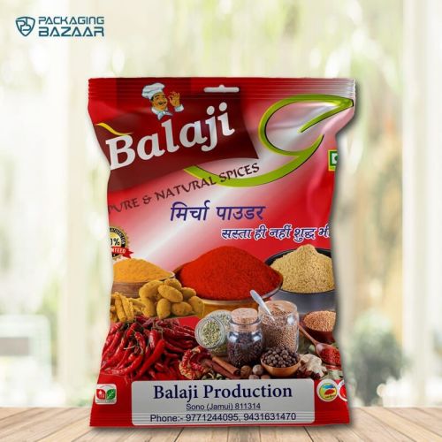 BOPP Red Chilli Powder Packaging Pouch, Closure Type : Heat Seal