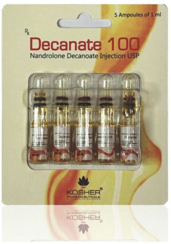 Kosher Pharmaceuticals Decanate 100 Injection, CAS No. : 360-70-3, Packaging Type : Wallets