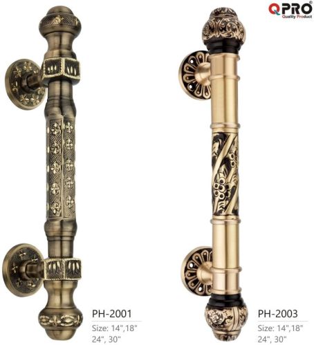 Qpro Polished Brass Pull Handle, Color : Antique, Full Gold, Silver/ Gold & Black/ Silver