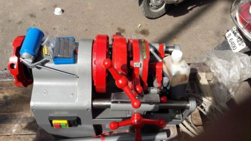 Automatic Electric Pipe Threading Machine, Color : Red, Certification : Ce