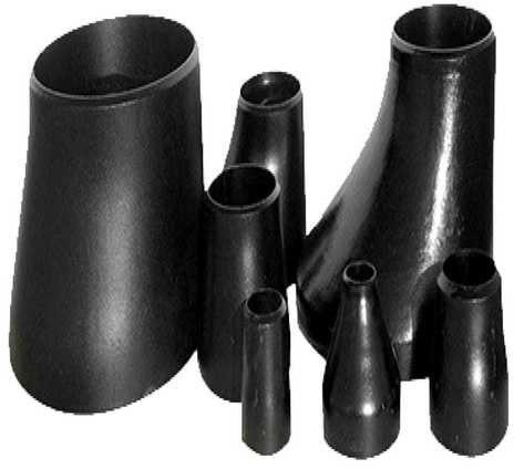 Buttweld Finished Polished MS Reducer, Color : Black
