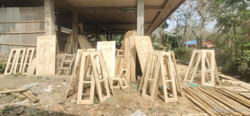 Wood Gamari ® Door, Color : White