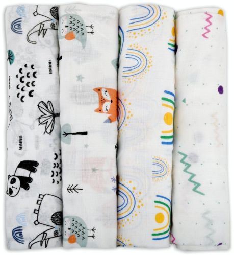 Printed Baby Cotton Muslin Swaddle Standard