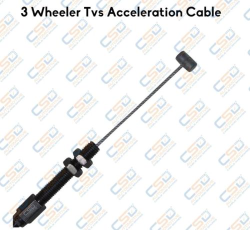 Three Wheeler Tvs Accelerator Cable, Conductor Material : Metal, Insulation Material : PVC