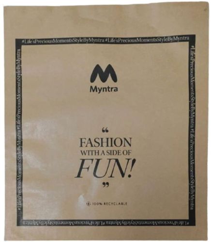 Brown Paper Myntra Courier Bags 10x12 Inch