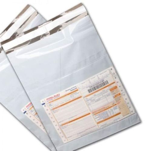 Plain LDPE Poly Courier Bags, Color : White
