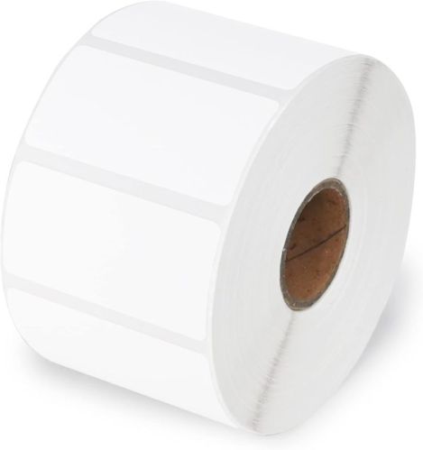 Paper Plain Label Rolls, Available Color : White For Industrial