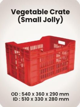 Small Jolly Plastic Vegetable Crate Solid Box