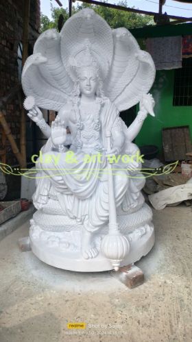Plain Resin Narayan Statue For Temple, Office, Home, Garden