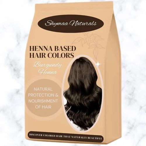 Shymaa Herbal Burgundy Henna Powder, Color : Natural For Parlour