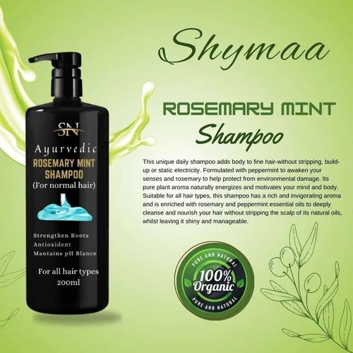 Shymaa Herbal Rose Mint Shampoo, Packaging Size : 200ml