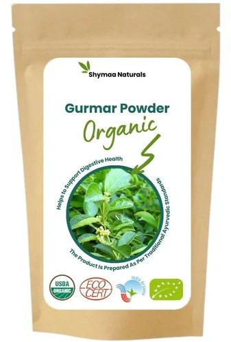 Shymaa Organic Gudmar Powder, Color : Brown, Packaging Size : 25kg, Grade : Food Grade, Cosmetic Grade