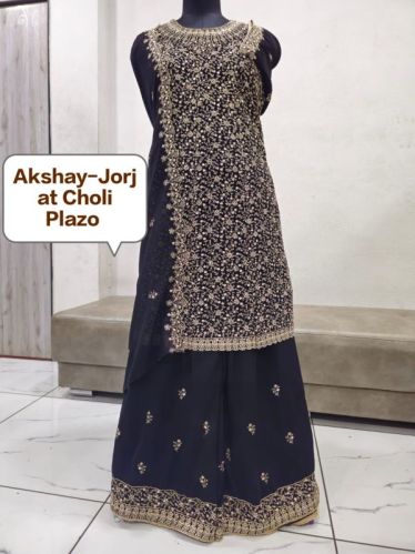 Ladies Beautiful Sharara Suit With Dupatta Party Wear All Size