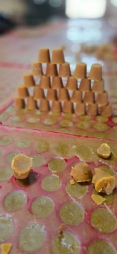 Organic Natural Jaggery Bite Cube, Color : Golden