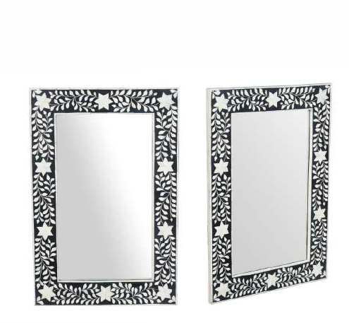 Floral Cut Mirror Frames