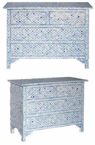 Mughal Jalli Geometric Design 4 Drawer Chest