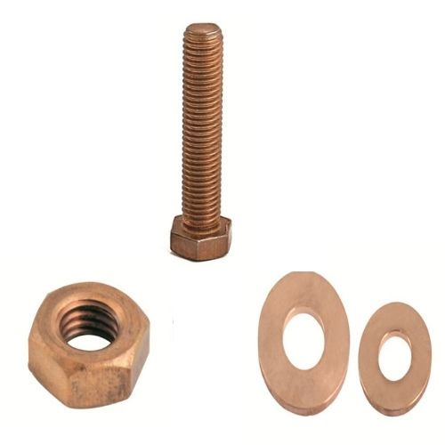 Round Shape Aluminium Bronze Fasteners, For Fittings, Industry